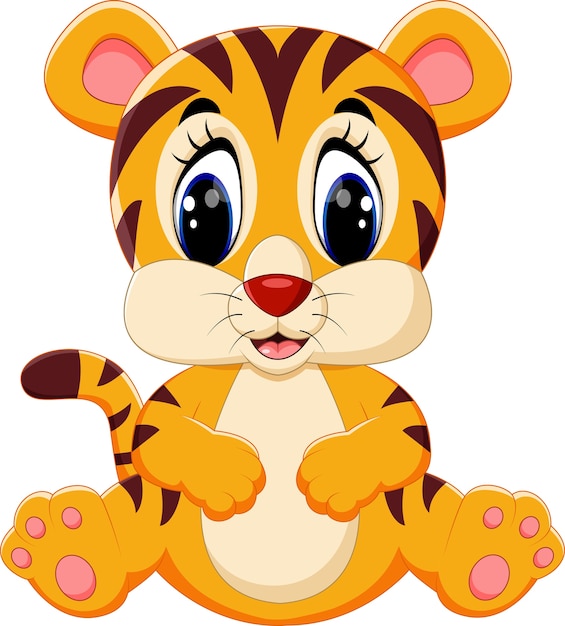 Süße tiger cartoon