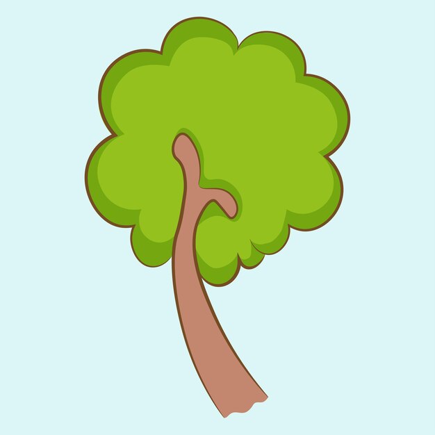 Süßer, flauschiger Blattbaum