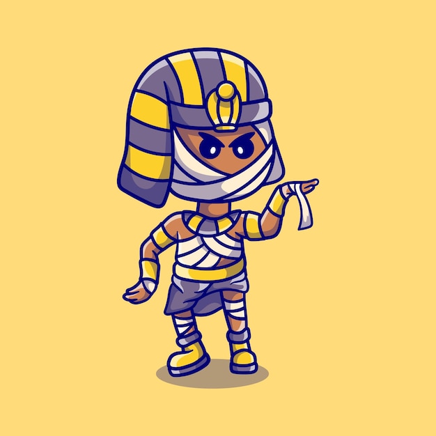Süßer Halloween-Pharao-Mumientanz