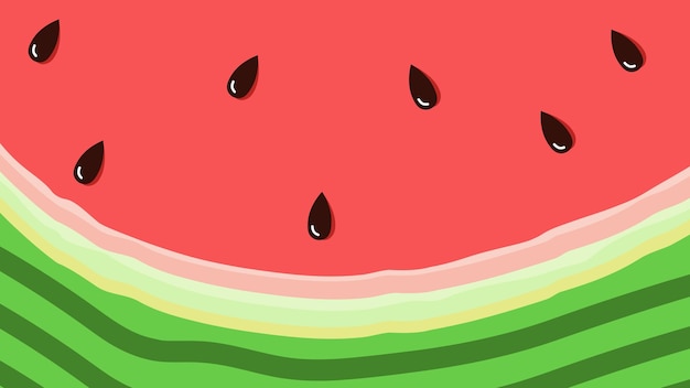 süßer Hintergrund in Form einer geschnittenen Wassermelone