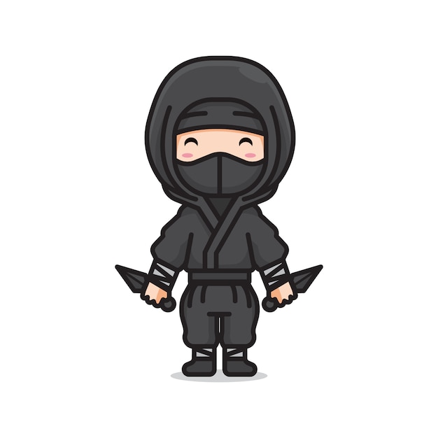 Vektor süßer ninja