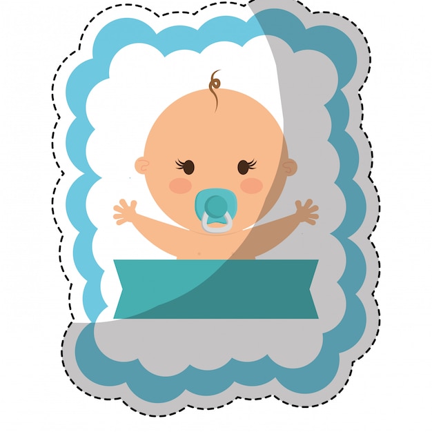 Vektor süßes baby-symbol