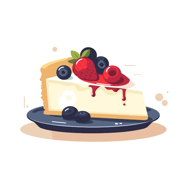 Süßes dessert in aquarell-stil aquarell clip art set von kuchen und kuchenflecken