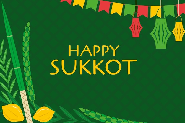 Vektor sukkot-hintergrund