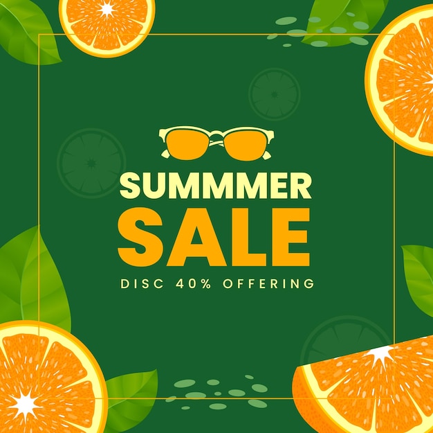 Summer Sale abstrakten Hintergrundrahmen