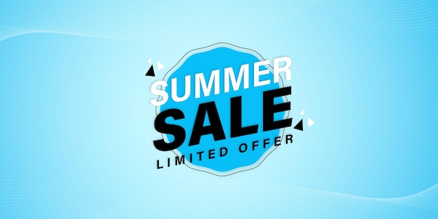 Summer Sale Blau Schwarzer Hintergrund Professionelle Banner Mehrzweck-Design Free Vector