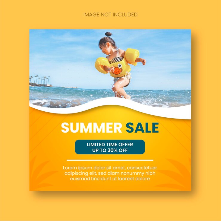 Summer Sale Instagram Post Moderne Designvorlage 3