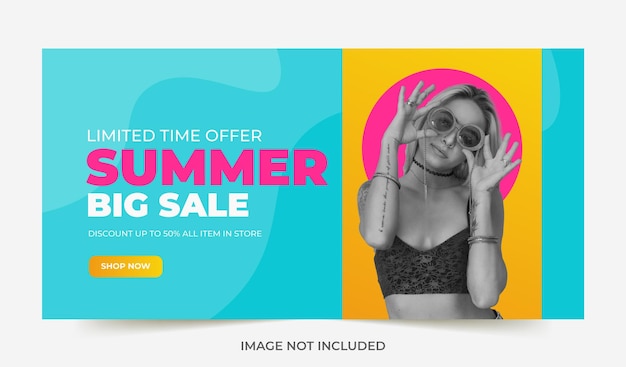 Vektor summer sale web-banner-vorlagen