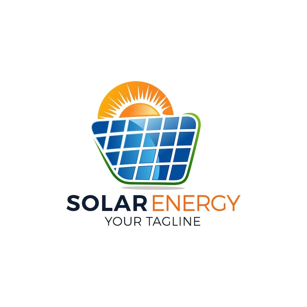 Sun Solarenergie-Logo-Design-Vorlage Öko-Energie-Logo-Designs