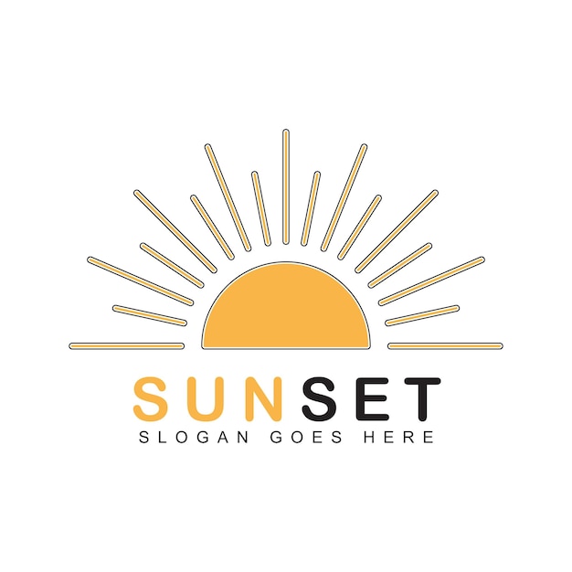 Sun-Vektor-Logo-Design-Vorlage