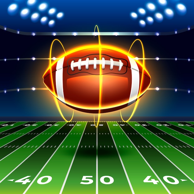 Super Bowl-Spiel-Illustration