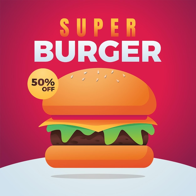 Super-burger-poster-design