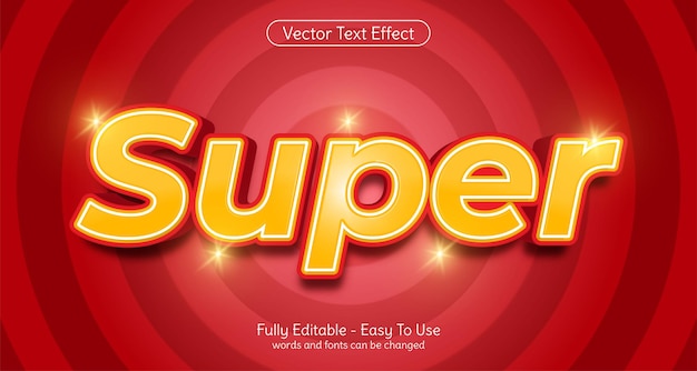 Super editierbarer Texteffekt-Vorlagenstil