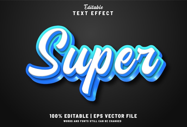 Super editierbares texteffekt-design