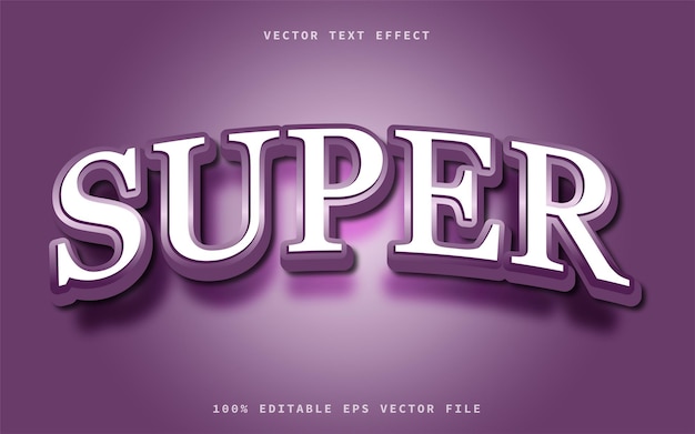 Super fett gefärbter Text-Effekt, bearbeitbarer moderner Schrifttyp und Schriftartstil