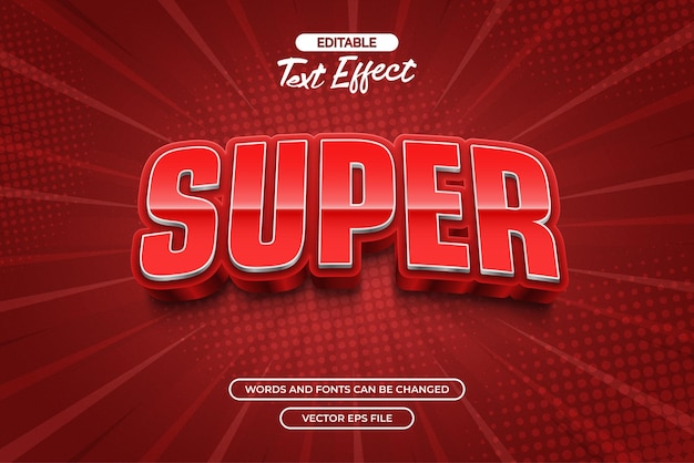 Super redigierbarer Texteffekt