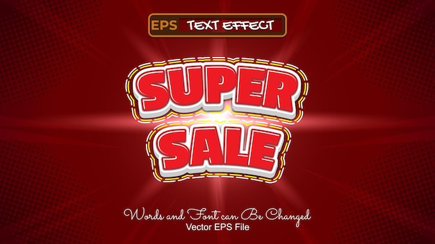 Super sale bearbeitbarer texteffekt