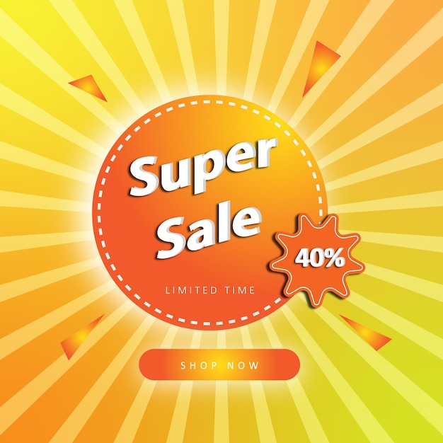 Super Sale-Vorlage Free Vector