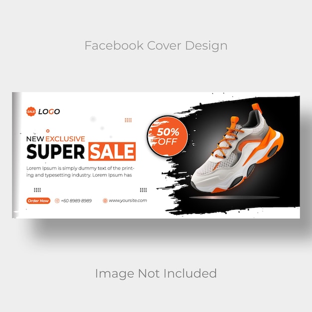 Super Schuhverkauf Cover Foto Design Vorlage