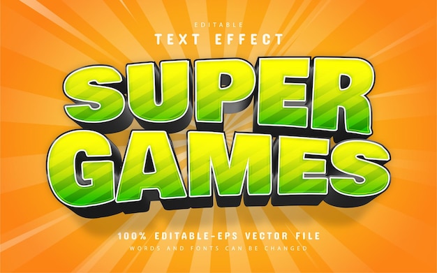 Super-Spiele-Texteffekt editierbar