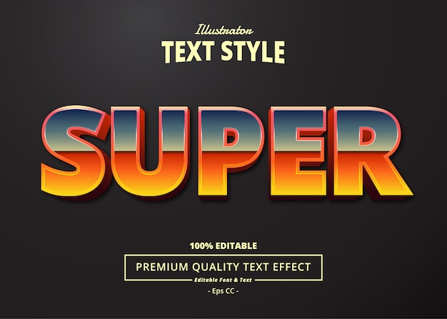 Super text effekt