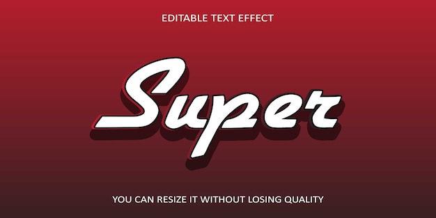 Super text-font-effekt