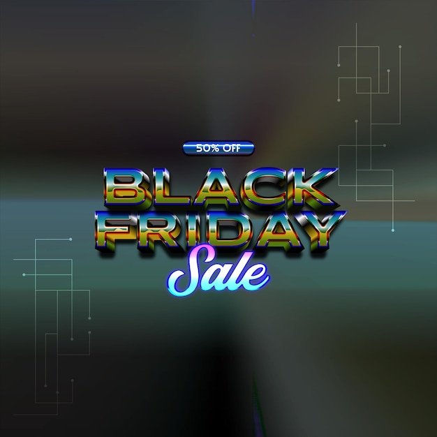 Super Verkauf Black Friday Angebot Social Media Banner Vorlage mit Rabatt