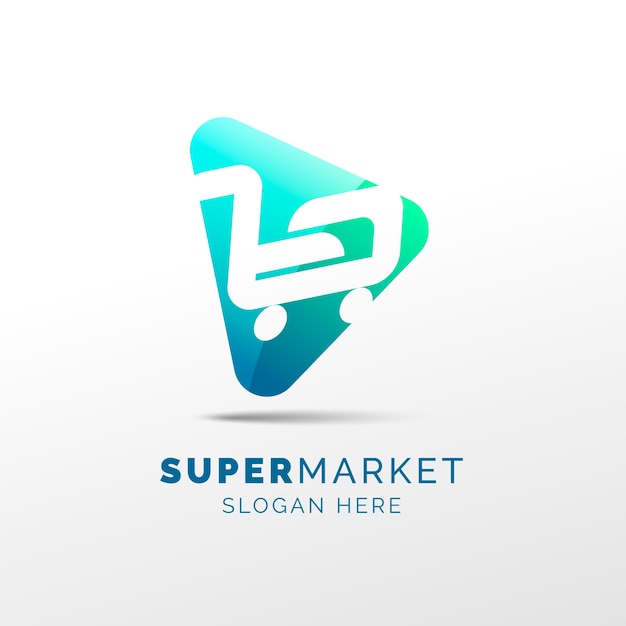 Supermarkt-logo-konzept