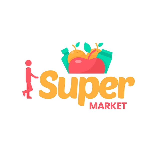 Vektor supermarkt-logo