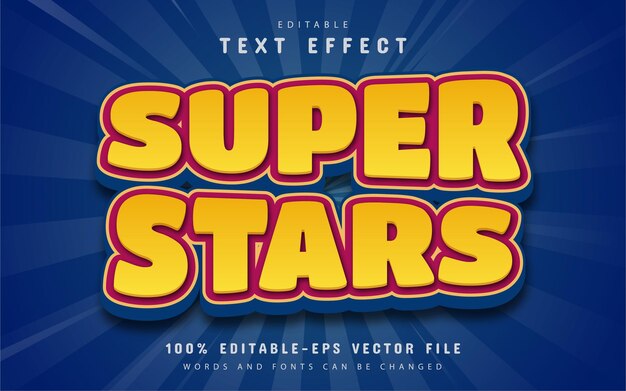 Superstar-texteffekt