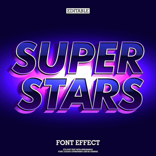 Superstars futuristische und elegante schrift