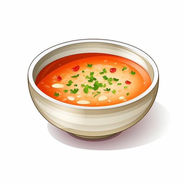 Vektor suppe essen mahlzeit schüssel vektor mittagessen heißes gericht teller illustration gemüse abendessen kochen h