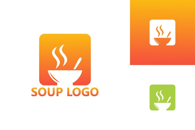 Suppe logo logo template design vektor, emblem, designkonzept, kreatives symbol, icon