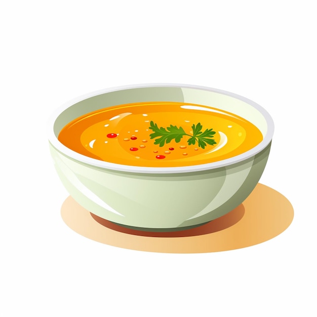 Suppenschüssel Mahlzeit Vektornahrung Abendessen Gemüse Mittagessen heiße Illustration Teller Kochgeschirr r