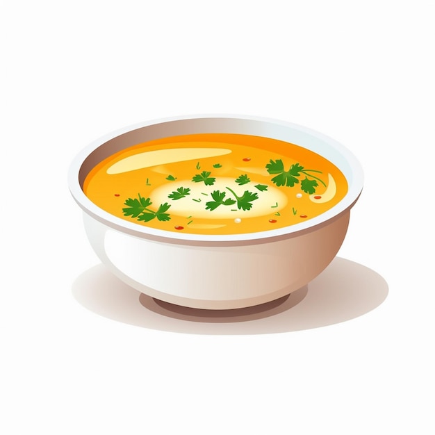 Suppenschüssel Mahlzeit Vektornahrung Abendessen Gemüse Mittagessen heiße Illustration Teller Kochgeschirr r