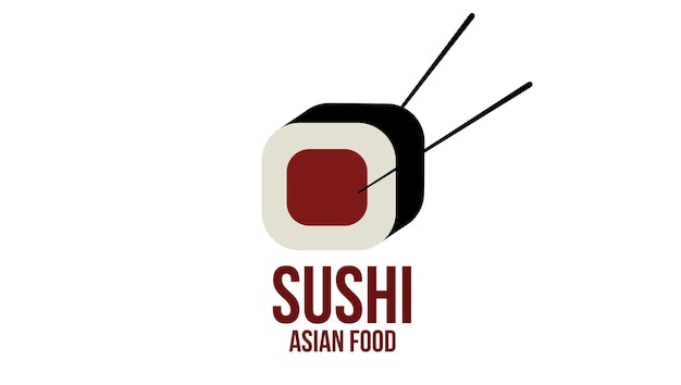 Sushi asiatisches essen vektor