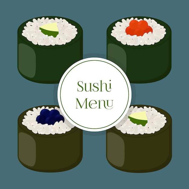 Sushi - asiatisches lebensmittel mit fisch