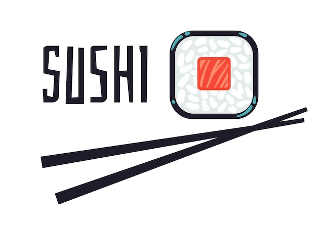 Vektor sushi-bar oder restaurant-logo-vorlage