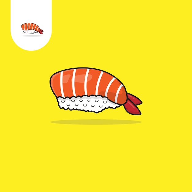 Sushi-cartoon-symbol abbildung