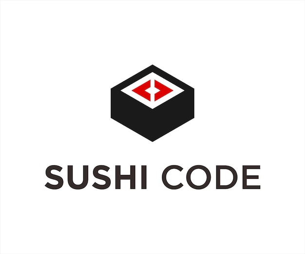 Sushi-code-logo-vektor-icon-design