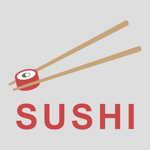 Vektor sushi mit lachsvektor