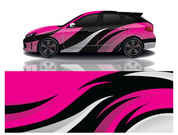 SUV Auto Aufkleber Wrap Illustration