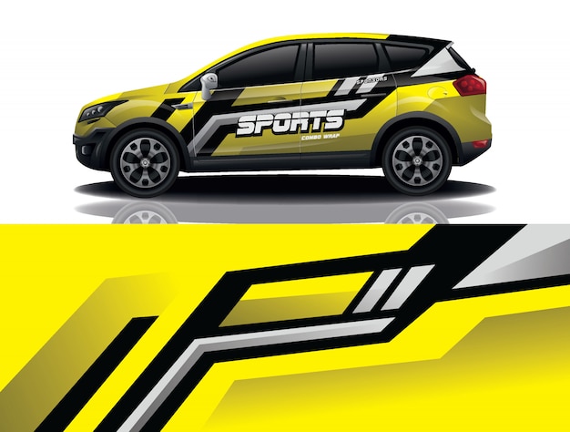 Suv auto aufkleber wrap illustration