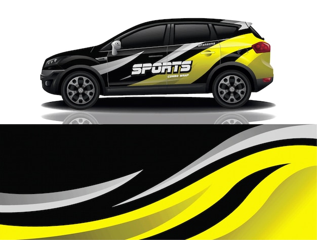 Suv auto aufkleber wrap illustration