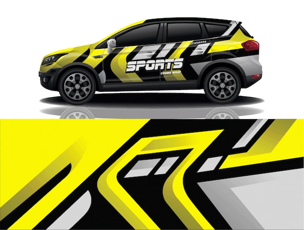 Suv auto aufkleber wrap illustration