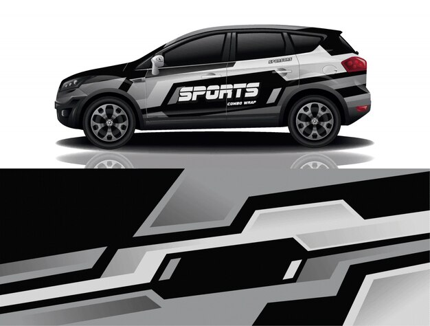 Suv auto aufkleber wrap illustration