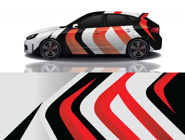 Suv auto aufkleber wrap illustration