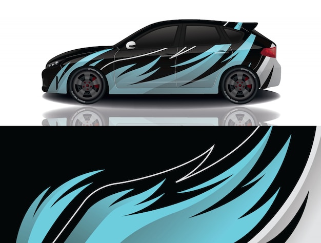 Vektor suv auto aufkleber wrap illustration