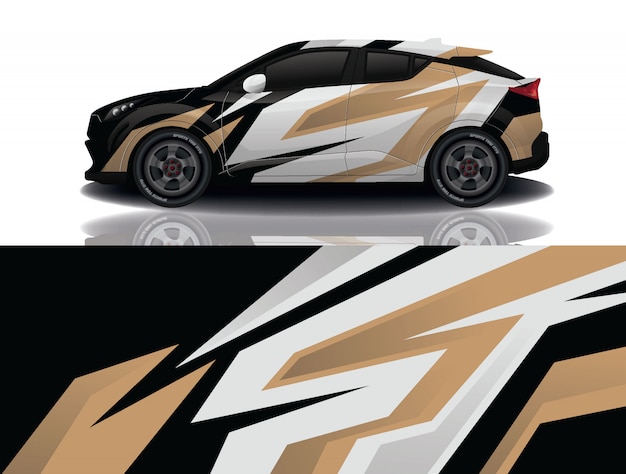 Suv auto aufkleber wrap illustration