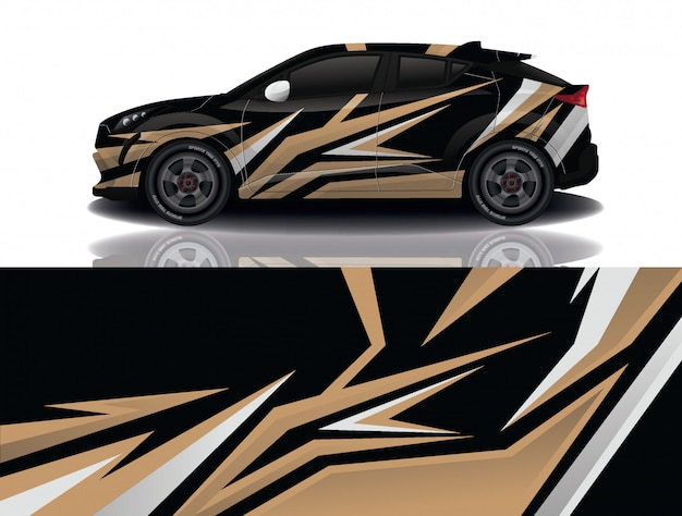 Suv auto aufkleber wrap illustration